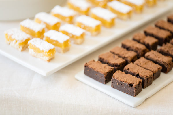 Lemon bars & classic brownies