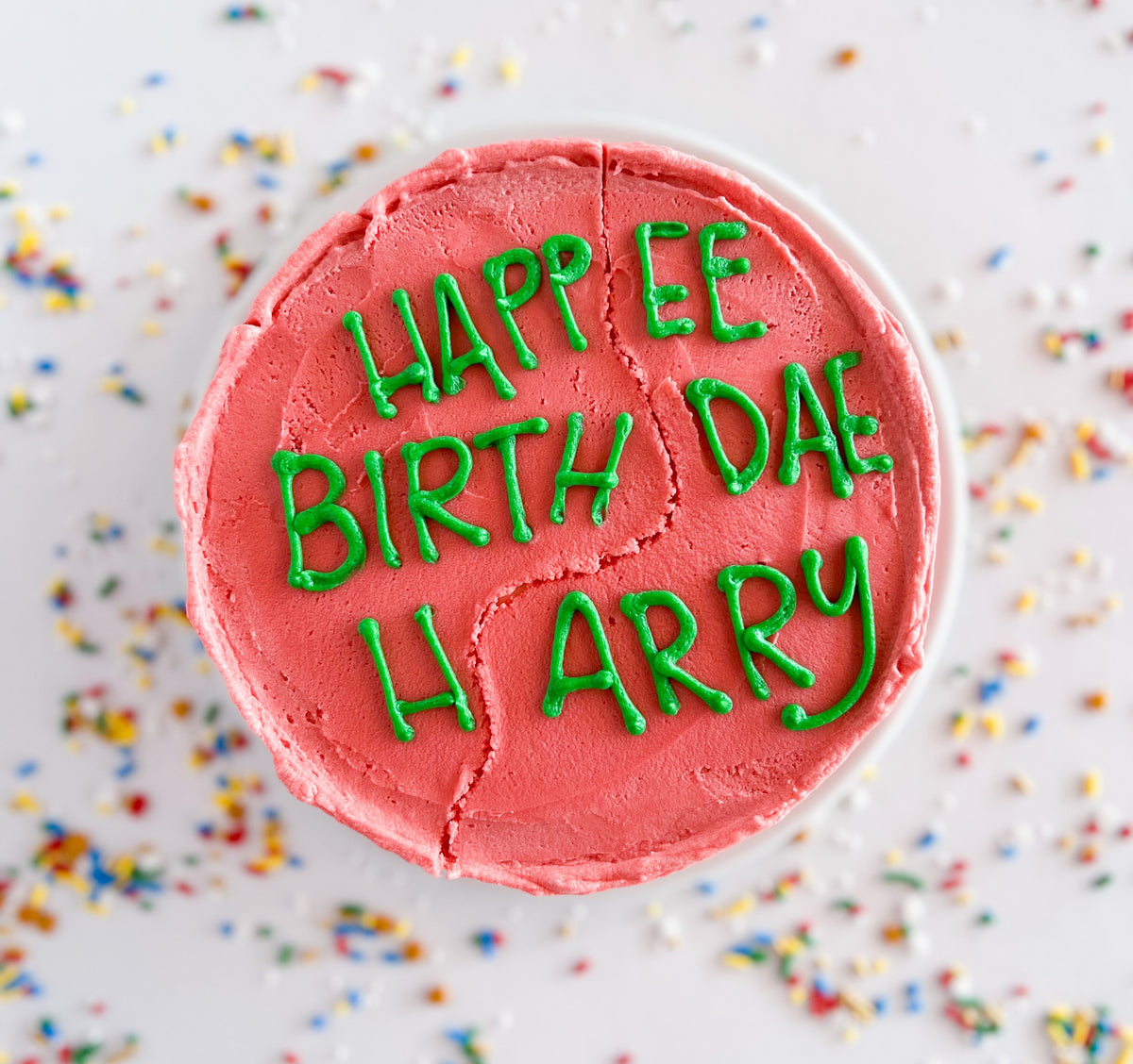 Happee Birthdae Harry Cake