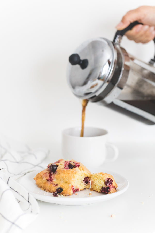 Cranberry Orange Scones + Coffee