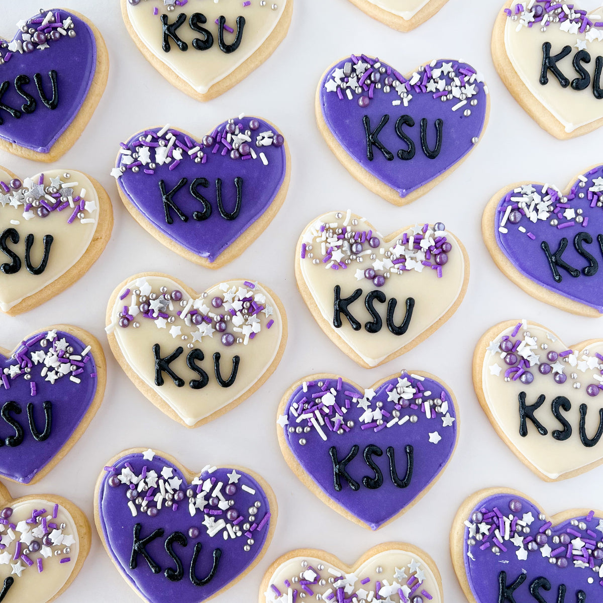 KSU Heart Sugar Cookie Set