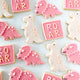 thumbnail for Pink or Green Dinosaur Sugar Cookie Set