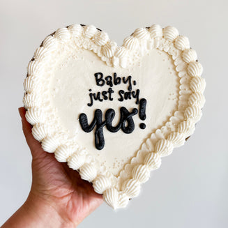Love Story Heart Cake