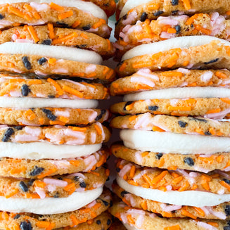 Halloween Confetti Cookie Sandwiches