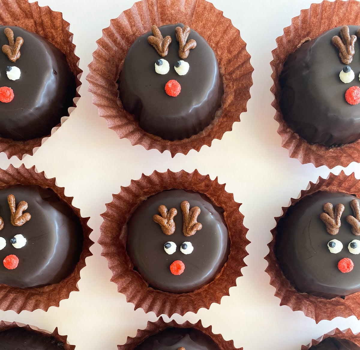 Reindeer Flourless Chocolate Espresso Tortes