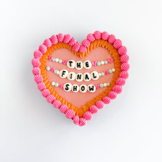 The Final Show Heart Cake