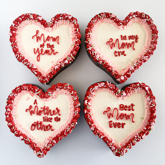 Mother's Day Heart Cake
