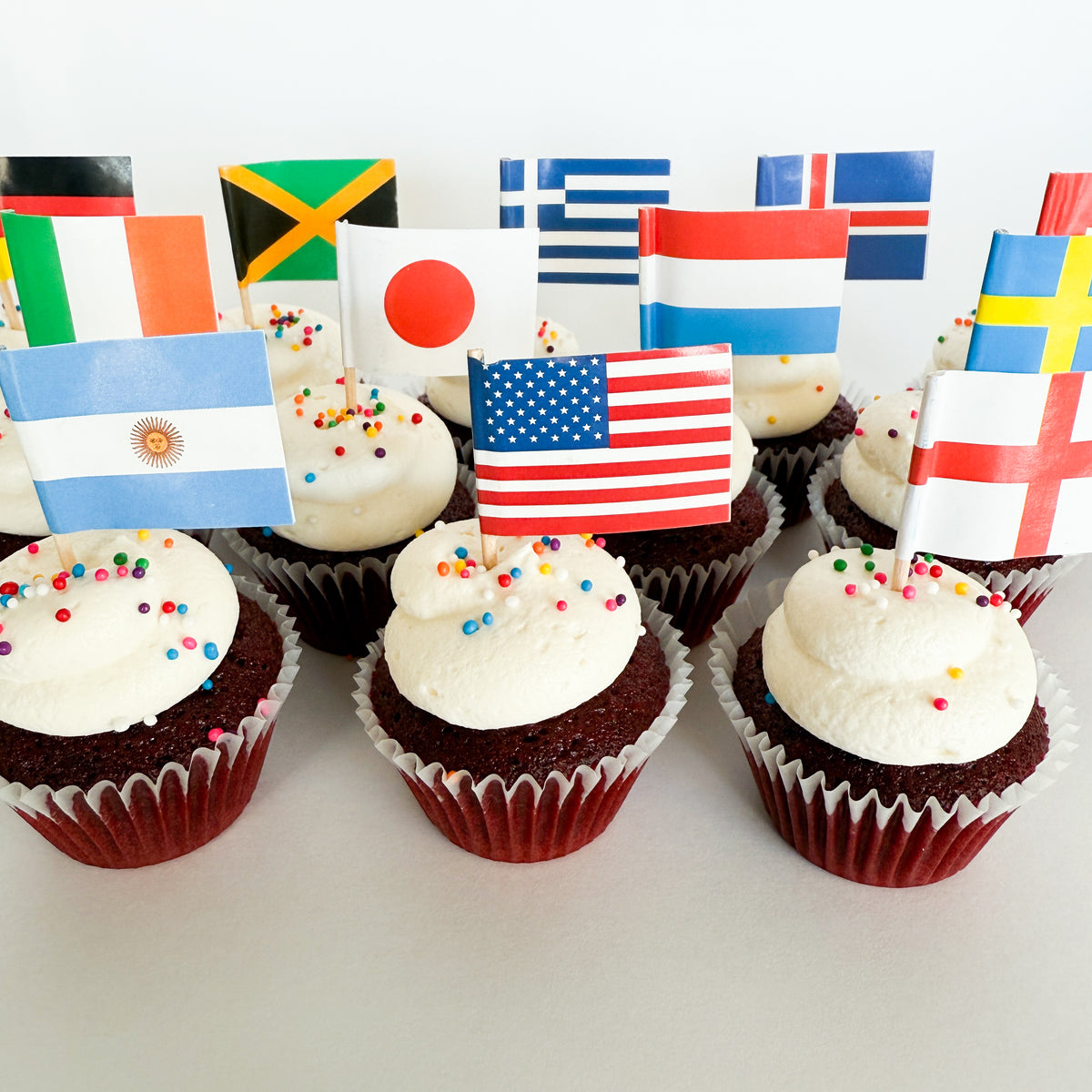 Match Day Mini Cupcakes