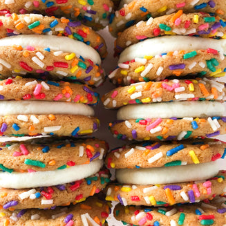 Confetti Cookie Sandwiches