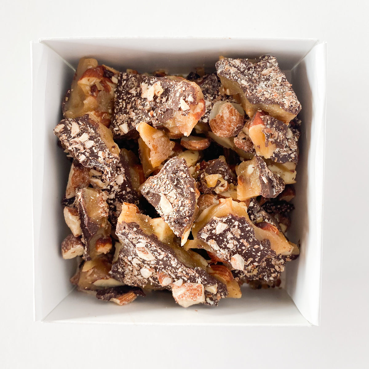 Toasted Almond & Dark Chocolate Toffee