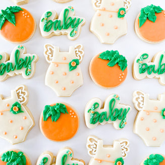 Cutie Baby Shower Sugar Cookies