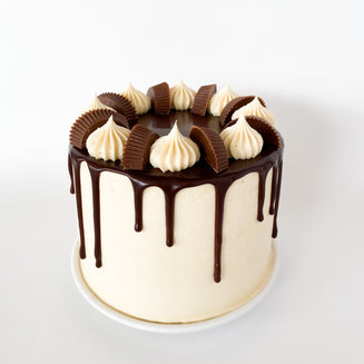 Fancy Peanut Butter Chocolate Cake